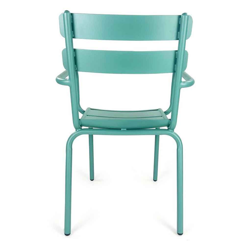 Amarillo Garden Pastel Blue Aluminium Armchair in Pair