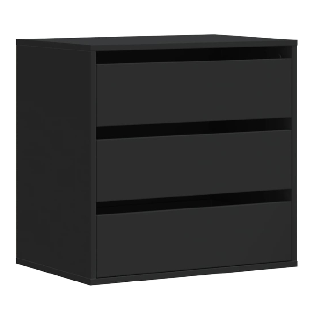Amarillo Wooden Chest OF 3 Drawers In Black