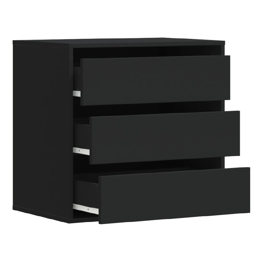 Amarillo Wooden Chest OF 3 Drawers In Black