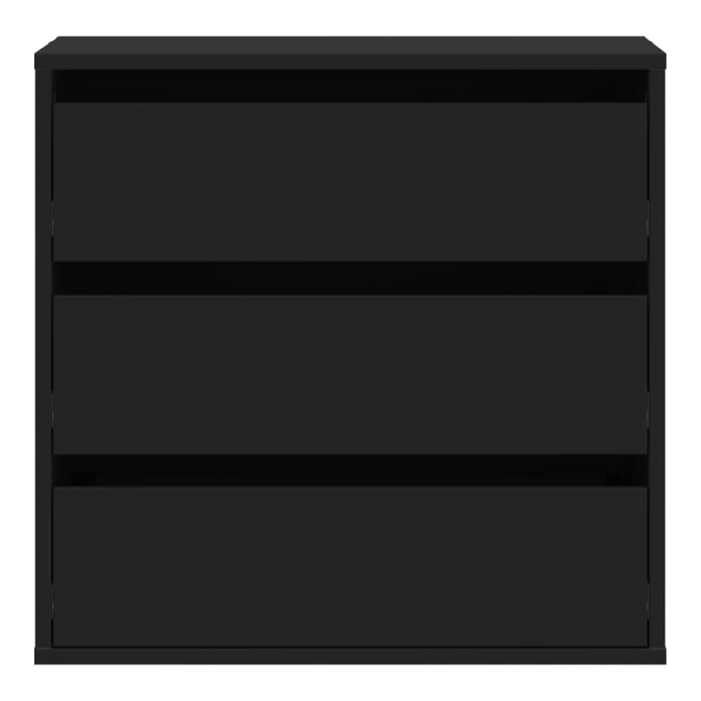 Amarillo Wooden Chest OF 3 Drawers In Black