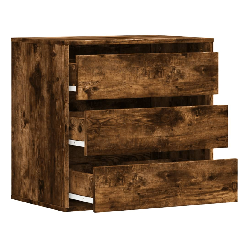 Amarillo Wooden Chest OF 3 Drawers In Smoked Oak