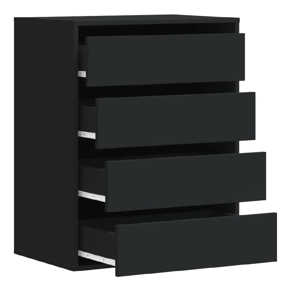 Amarillo Wooden Chest OF 4 Drawers In Black