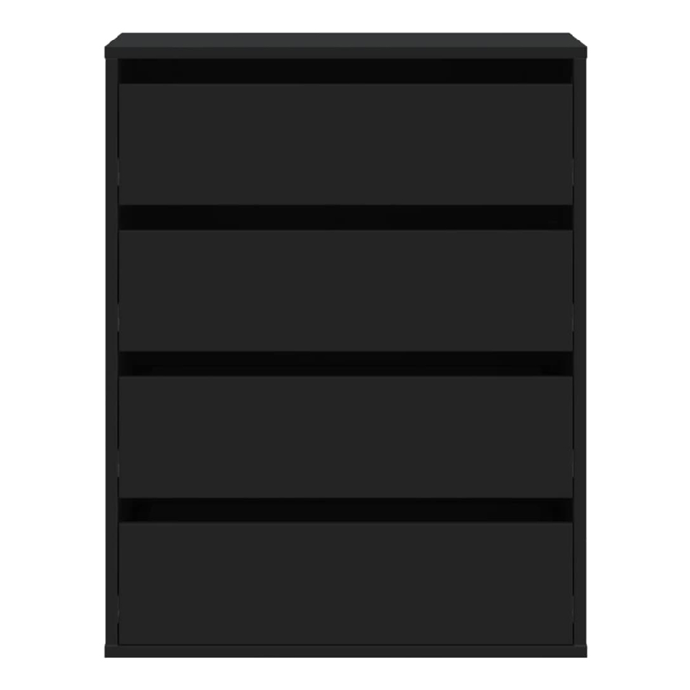 Amarillo Wooden Chest OF 4 Drawers In Black