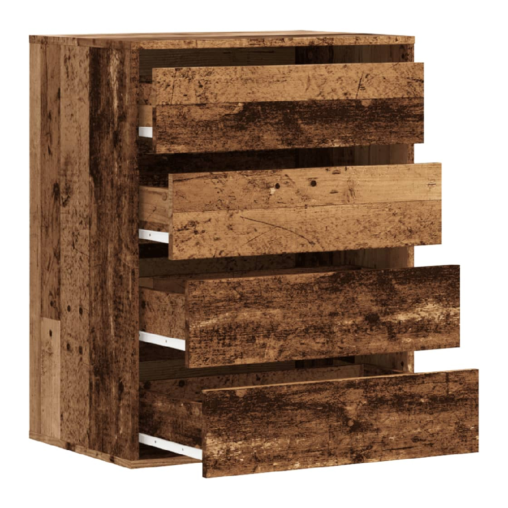 Amarillo Wooden Chest OF 4 Drawers In Brown Oak