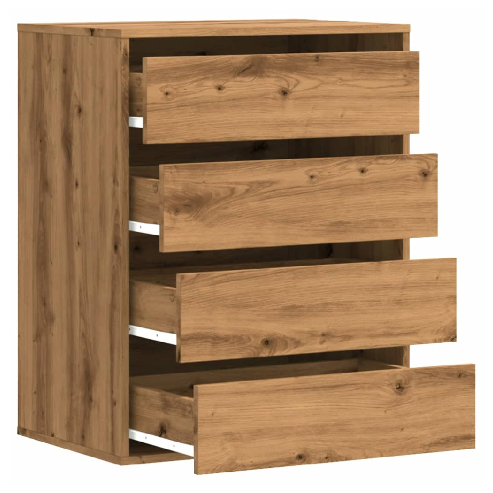Amarillo Wooden Chest OF 4 Drawers In Oak