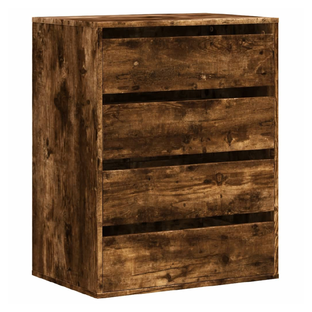 Amarillo Wooden Chest OF 4 Drawers In Smoked Oak