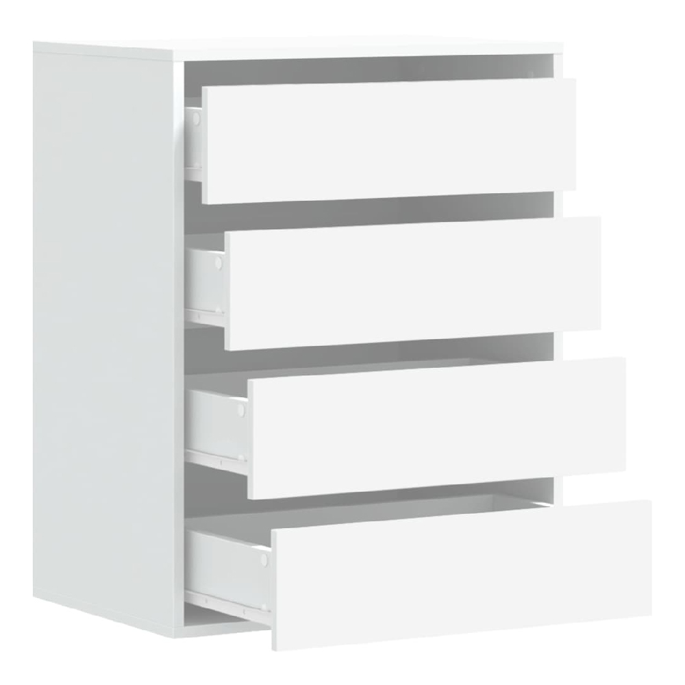 Amarillo Wooden Chest OF 4 Drawers In White