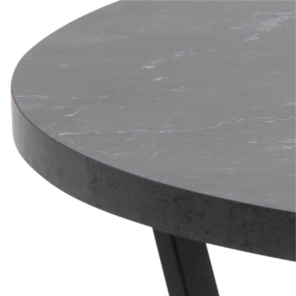 Amarillo Wooden Coffee Table In Black Melamine Effect