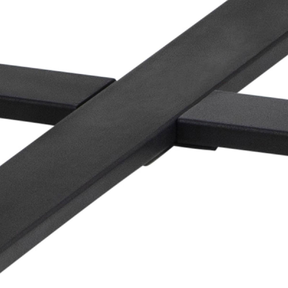 Amarillo Wooden Dining Table Round In Black Melamine Effect