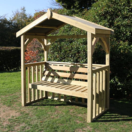 Amastone Wooden 3 Seater Arbour