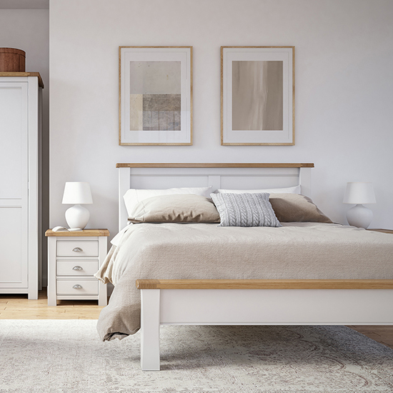 Product photograph of Amberley Low Footboard Wooden Super King Size Bed In Grey Oak from Furniture in Fashion