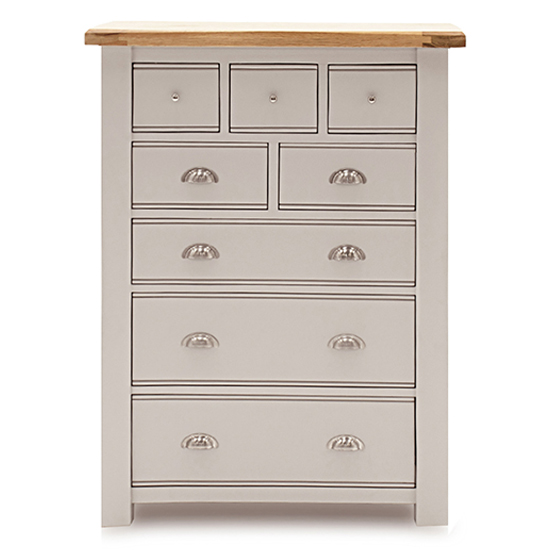 Amberley Wooden Chest Of 8 Drawers In Grey Oak Furniture in Fashion