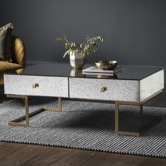 Read more about Amberley wooden coffee table with 4 drawers