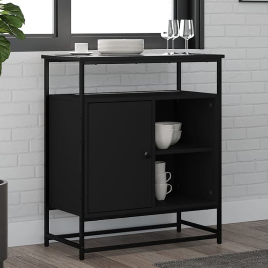 Read more about Ambon wooden sideboard with 1 doors in black