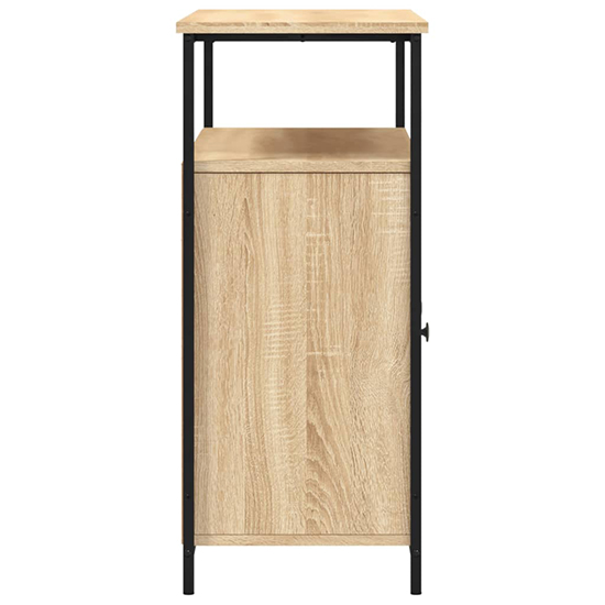 Ambon Wooden Sideboard With 2 Doors 1 Shelf In Sonoma Oak