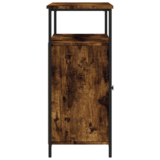 Ambon Wooden Sideboard With 2 Doors In Smoked Oak