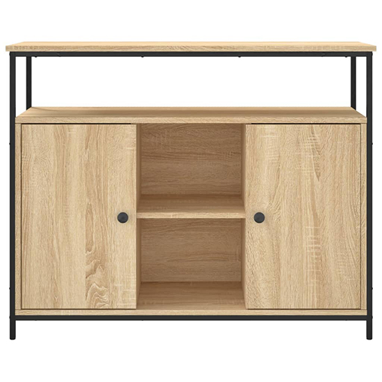 Ambon Wooden Sideboard With 2 Doors In Sonoma Oak