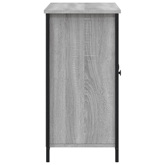 Ambon Wooden Sideboard With 3 Doors In Grey Sonoma Oak