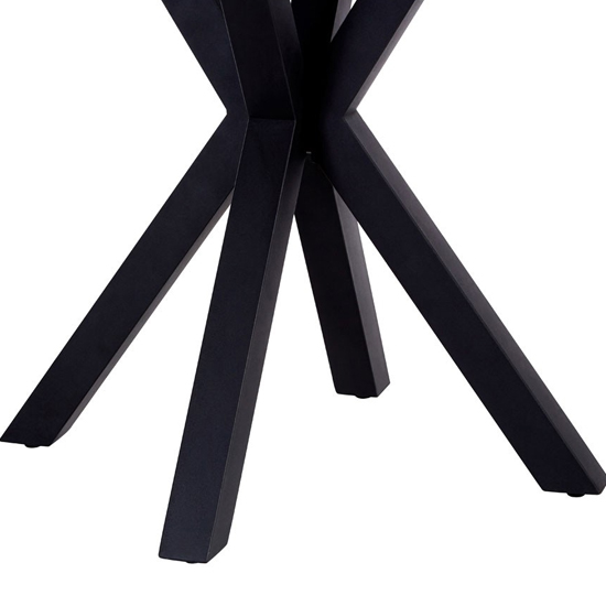 Amelia Clear Glass End Table With Black Metal Legs Furniture in Fashion