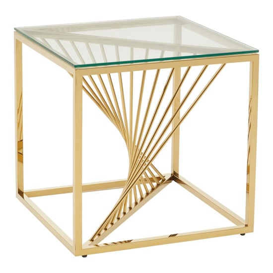 Amelia Clear Glass End Table With Gold Metal Base_2
