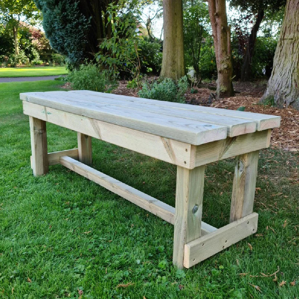 Amersham Wooden Garden Seating Bench In Natural