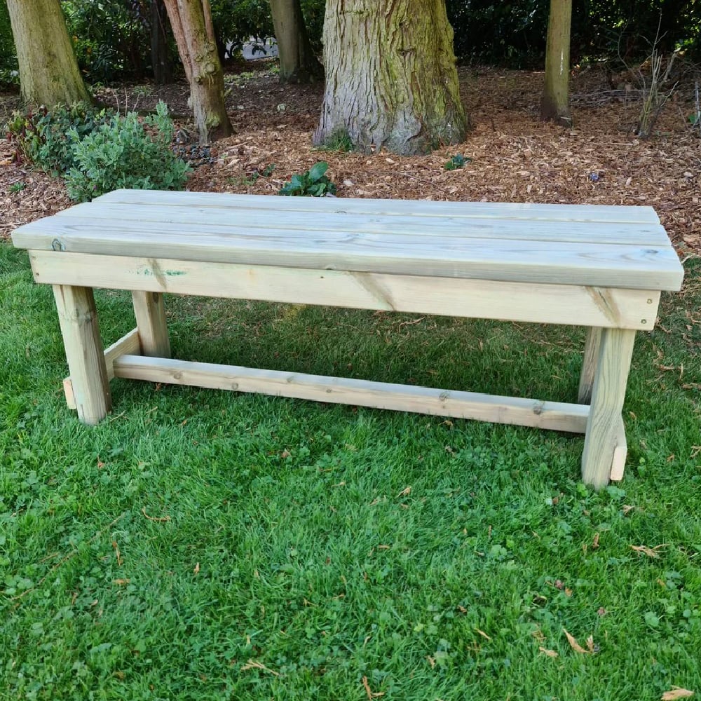 Amersham Wooden Garden Seating Bench In Natural