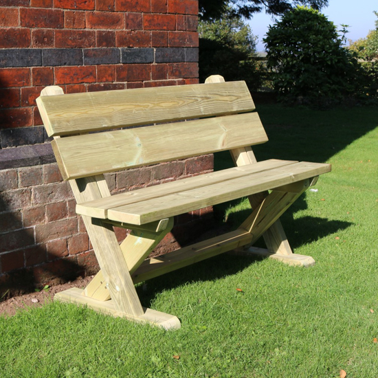 Photo of Amersham wooden outdoor seating bench