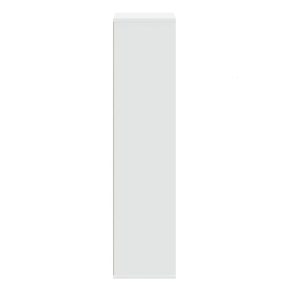Ames Wooden Bookcase With 7 Compartment In White
