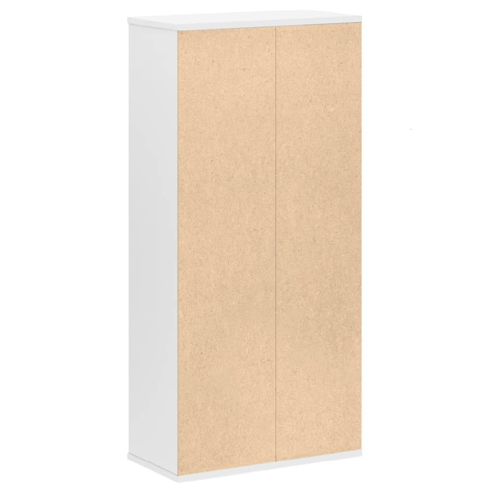 Ames Wooden Bookcase With 7 Compartment In White