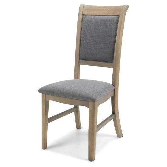 Ametis Wooden Dining Chair In Grey Washed Oak Furniture in Fashion