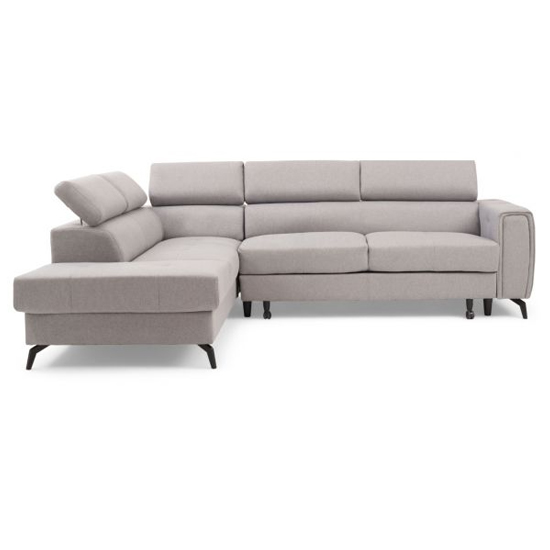 Amherst Linen Fabric Right Hand Facing Corner Sofa Bed In Grey_5