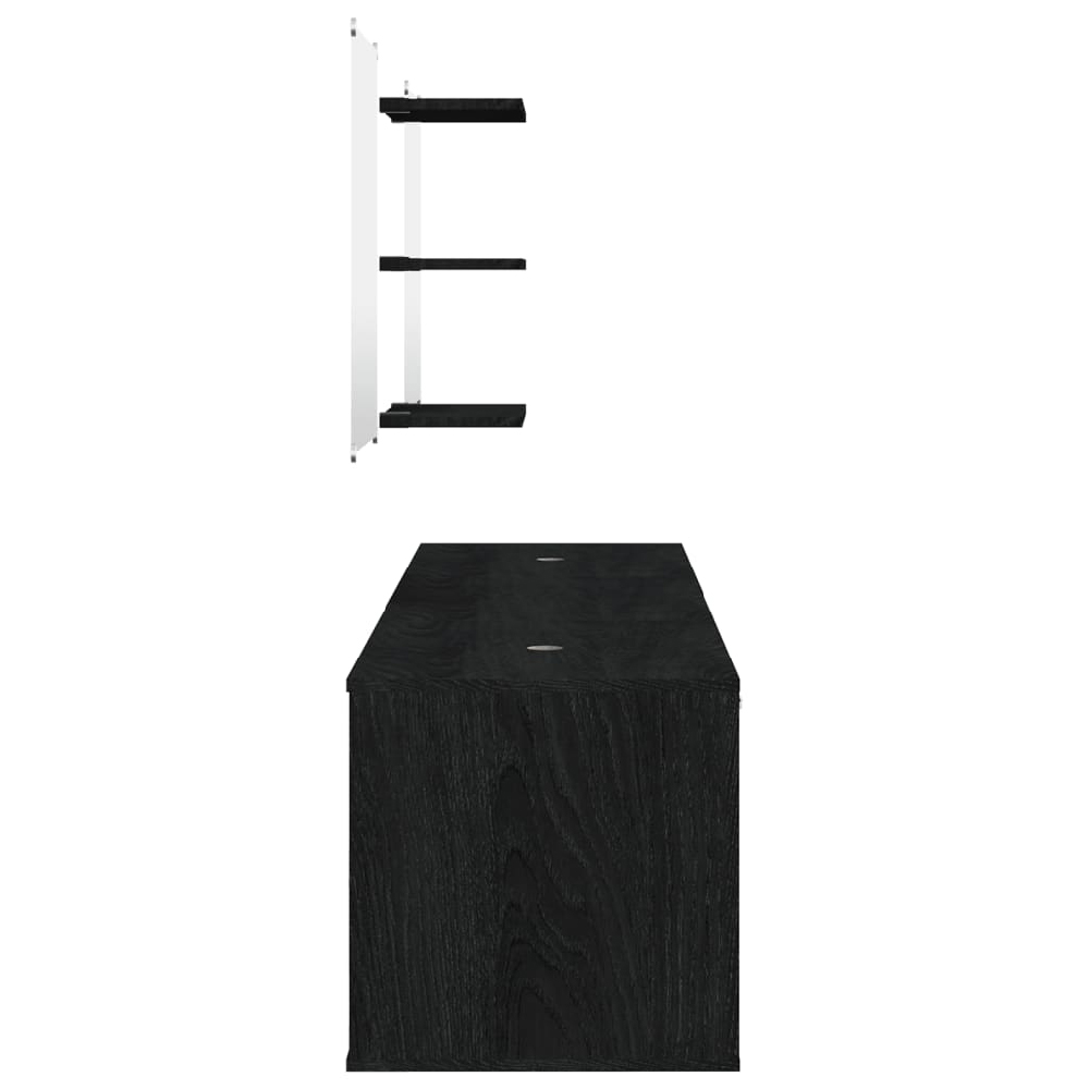 Amherst Wooden 6 Piece Bathroom Furniture Set In Black