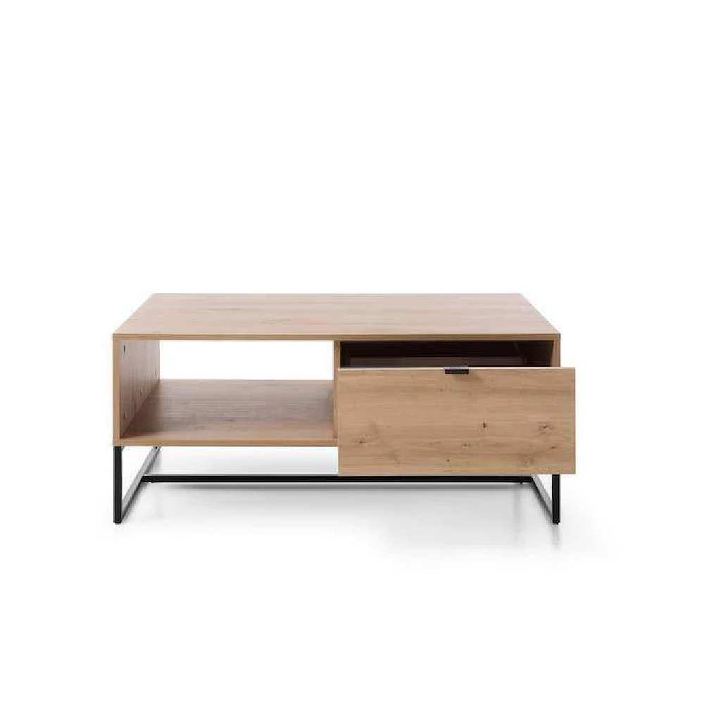 Amherst Wooden Coffee Table With 1 Drawer In Artisan Oak