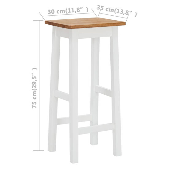 Amina Oak And White Wooden Bar Stools In A Pair_3