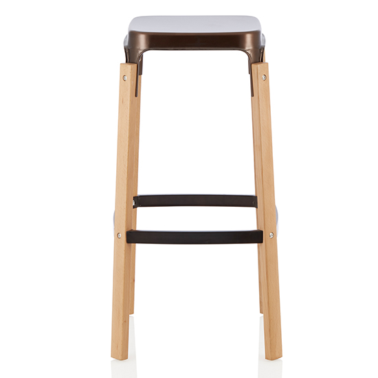 Amityville Antique Bronze 76cm Metal Fixed Bar Stools In Pair_2