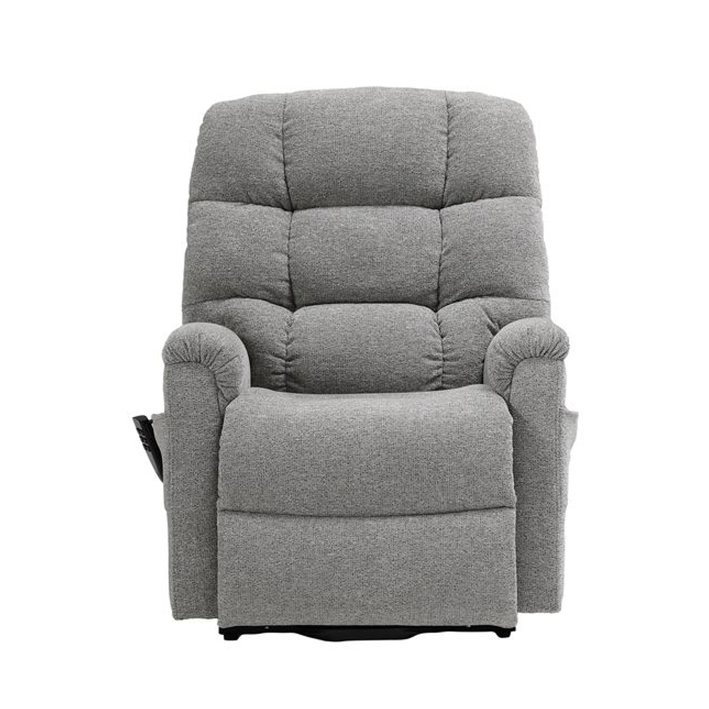 Amonte Fabric Triple Motor Recliner Chair in Mottled Grey