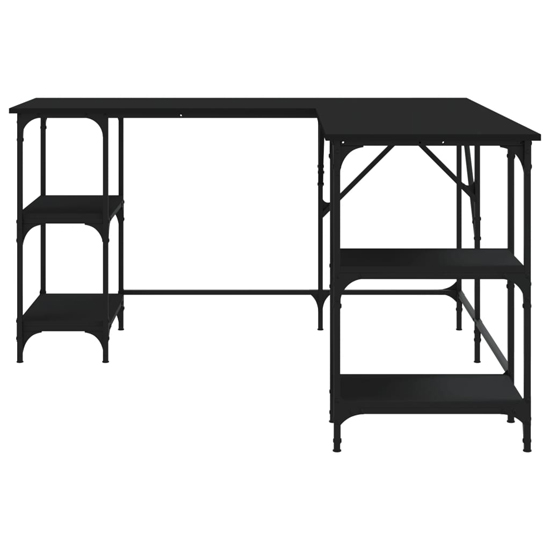 Ampthill Wooden Laptop Desk Corner In Black