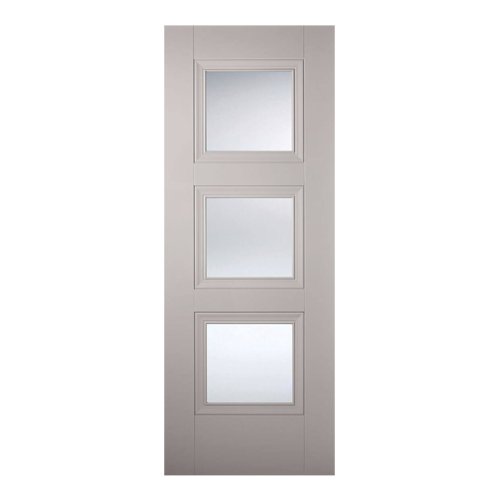 Photo of Amsterdam glazed 1981mm x 686mm internal door in grey