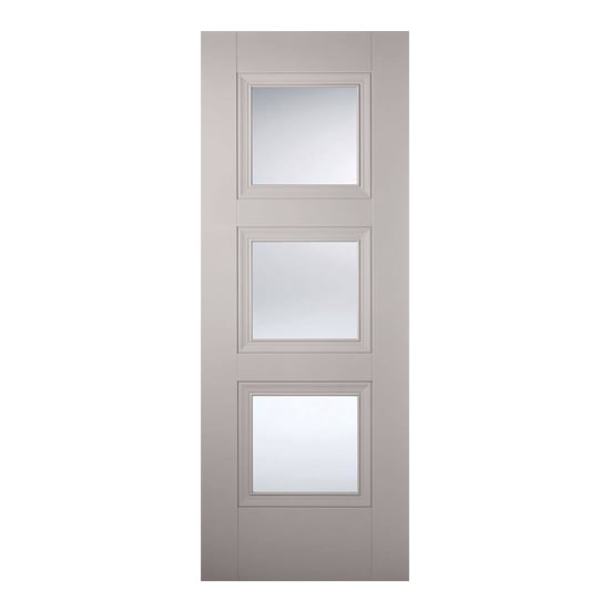 Amsterdam Glazed 1981mm x 762mm Internal Door In Grey