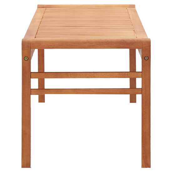 Amvi Wooden 3 Seater Garden Bench In Natural