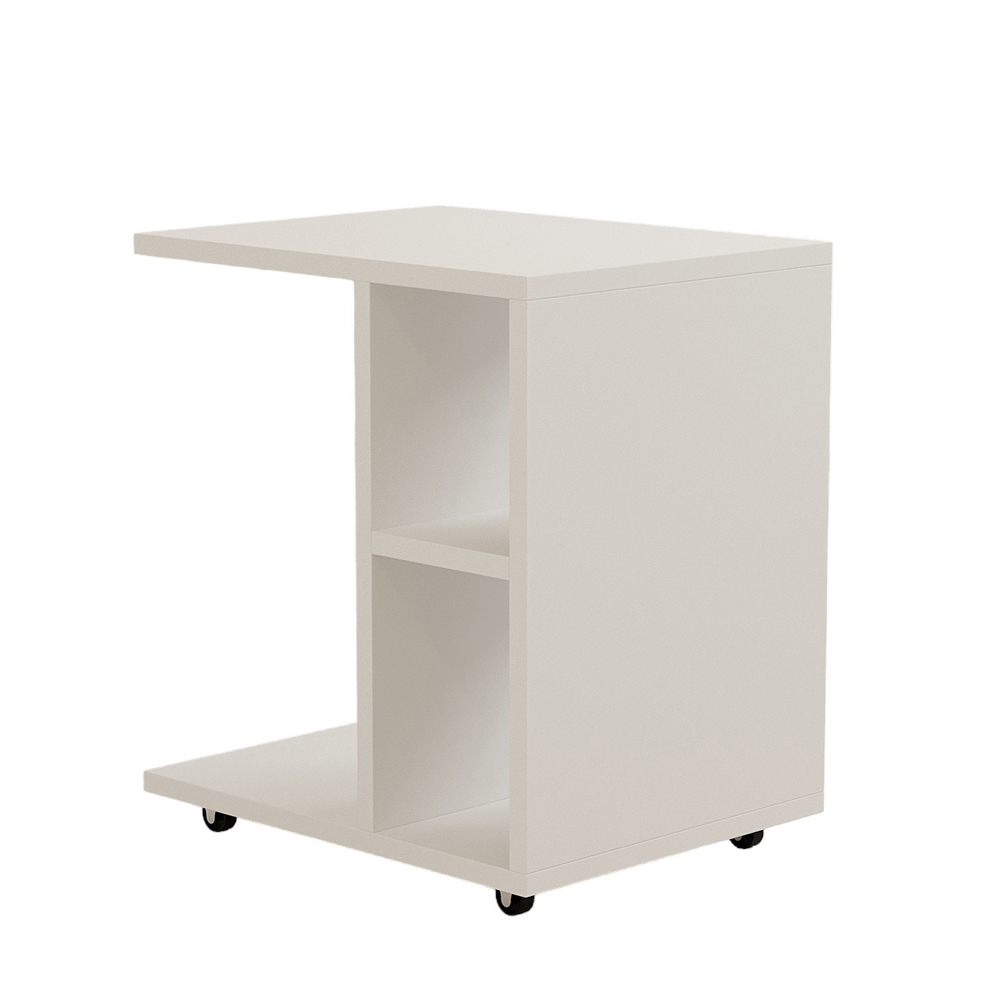 Amy Wooden Side Table in White