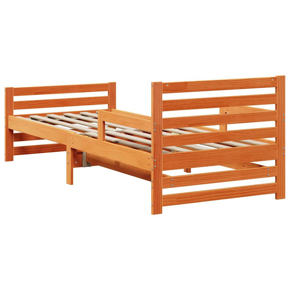 Anaheim Wooden Extendable Kids Bed In Brown