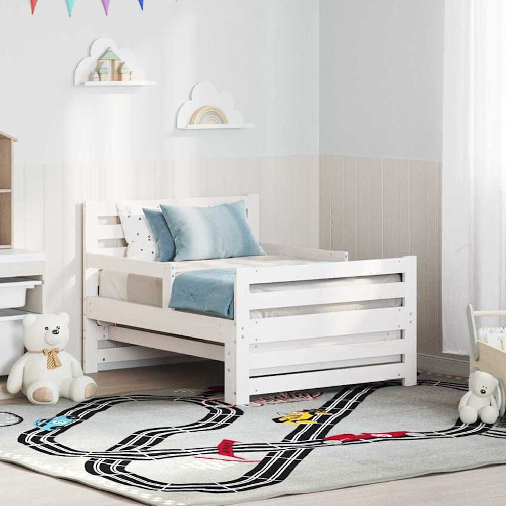 Anaheim Wooden Extendable Kids Bed In White