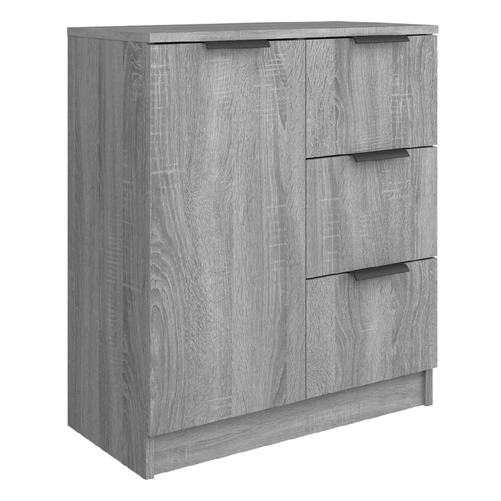 Anaheim Wooden Sideboard With 1 Door 3 Drawers In Grey Sonoma