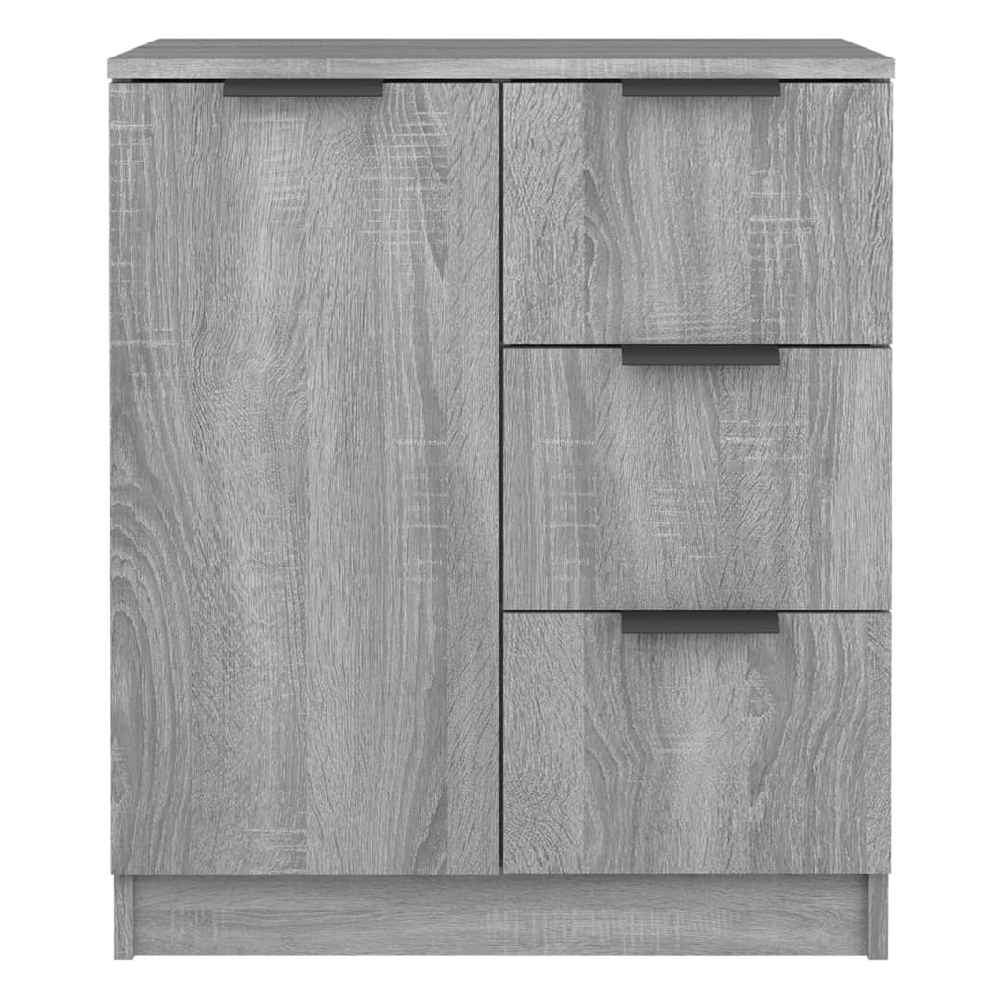 Anaheim Wooden Sideboard With 1 Door 3 Drawers In Grey Sonoma