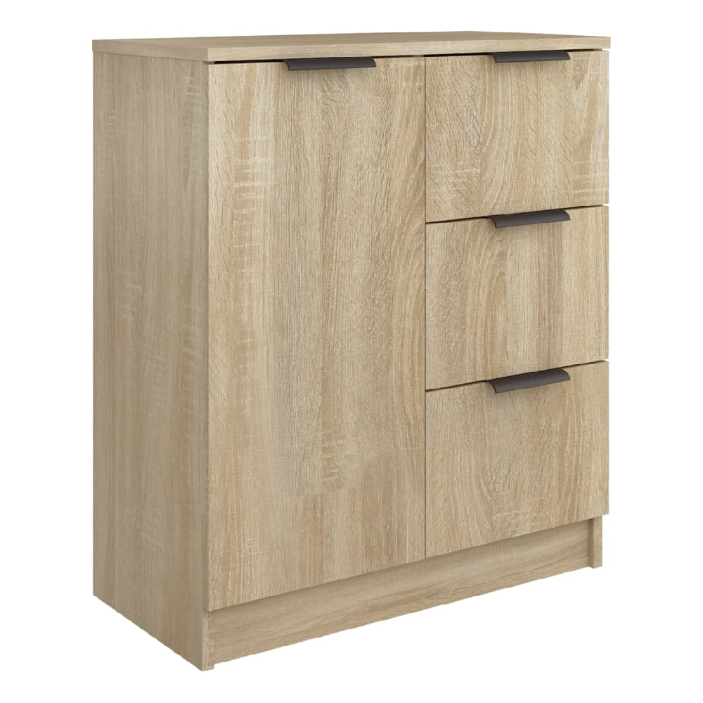 Anaheim Wooden Sideboard With 1 Door 3 Drawers In Sonoma Oak