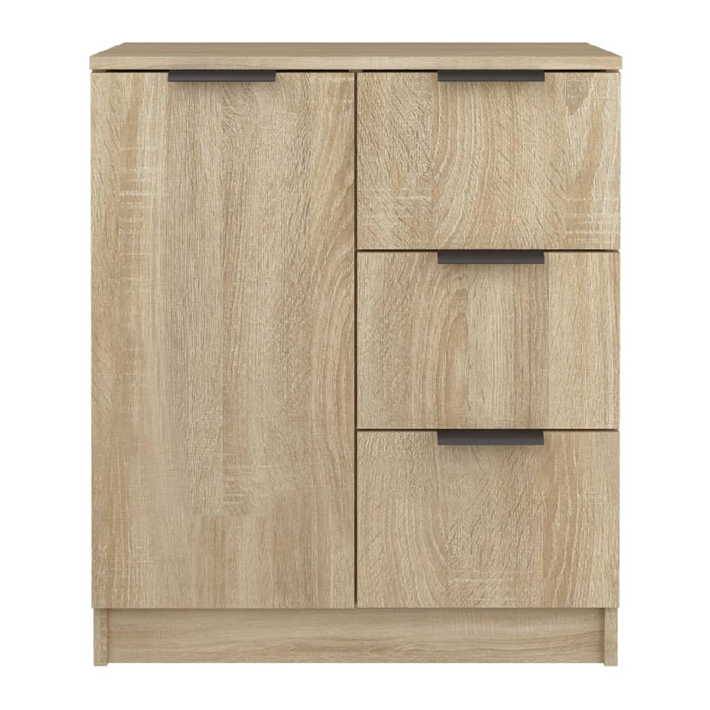 Anaheim Wooden Sideboard With 1 Door 3 Drawers In Sonoma Oak