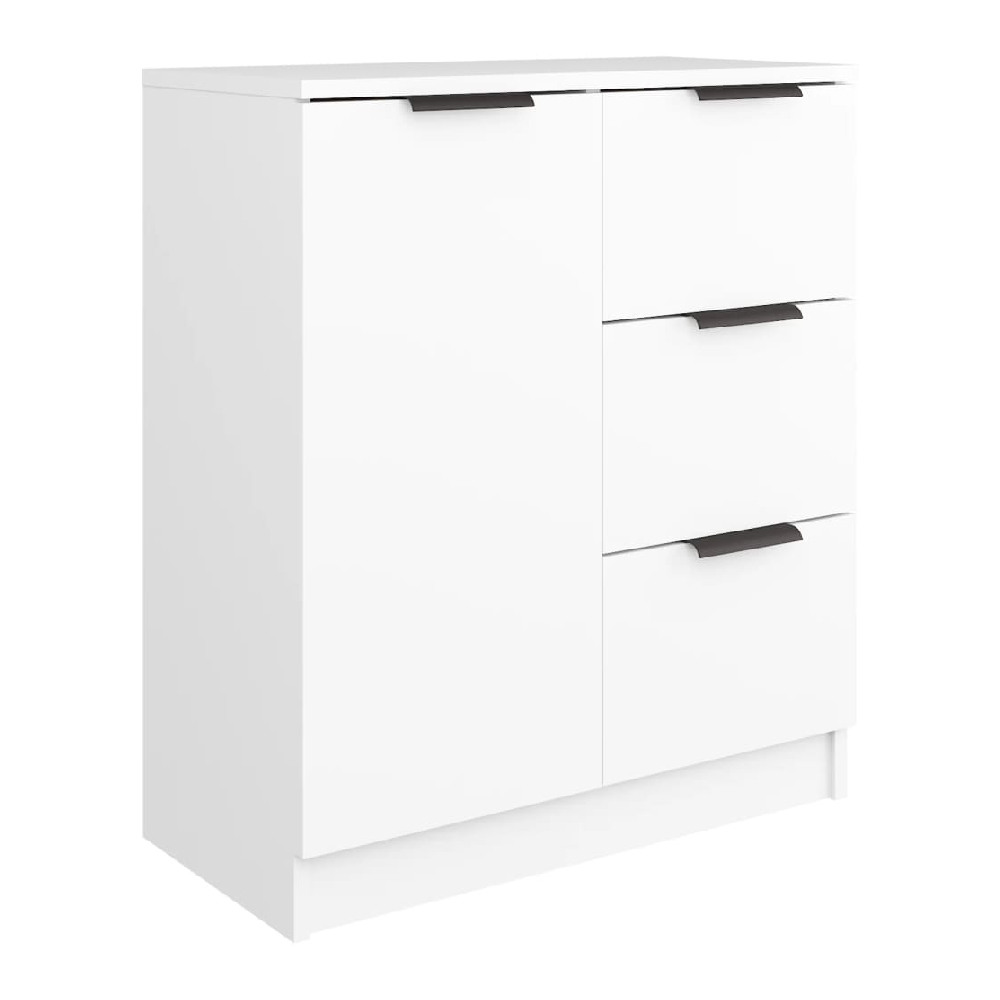 Anaheim Wooden Sideboard With 1 Door 3 Drawers In White