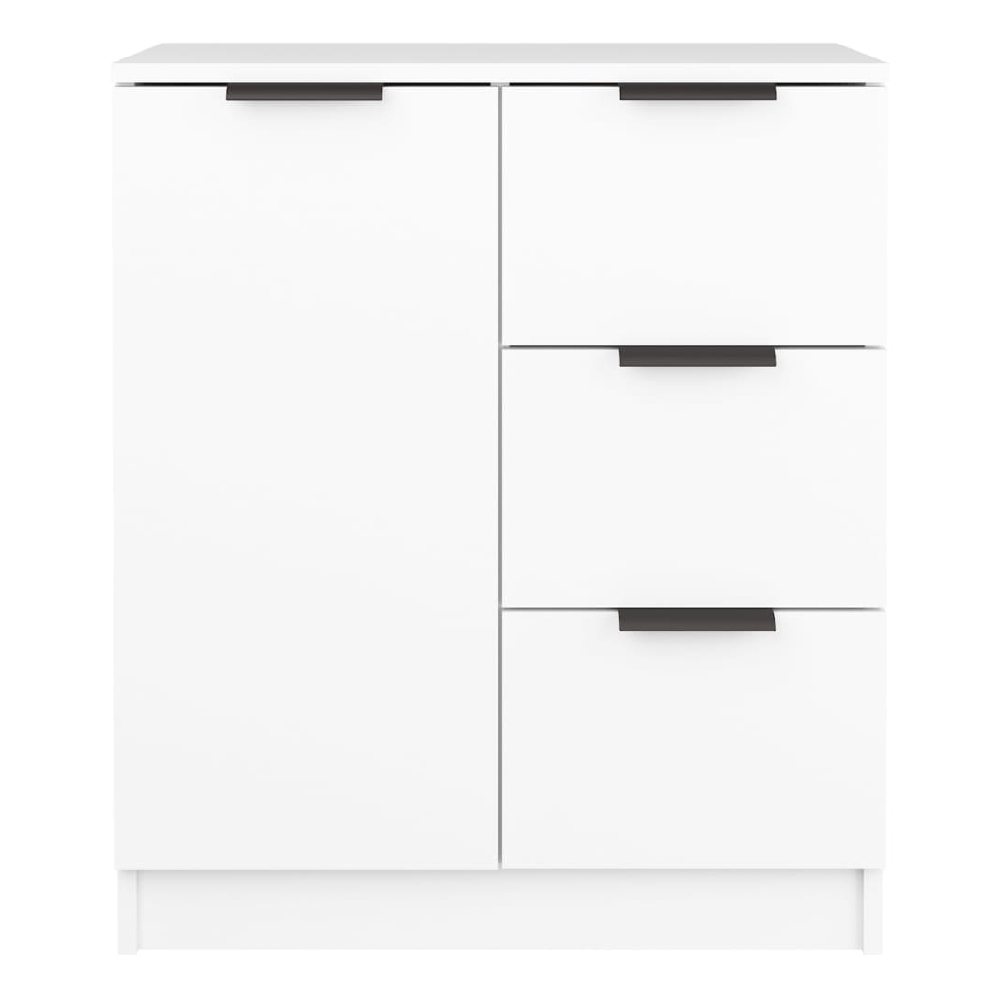 Anaheim Wooden Sideboard With 1 Door 3 Drawers In White