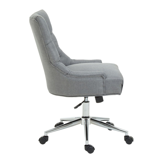 Anatolia Fabric Upholstered Office Chair In Grey_3